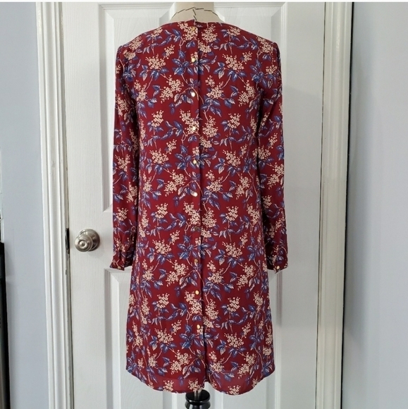 Madewell Button-Back Dress in Antique Flora - Picture 6 of 8